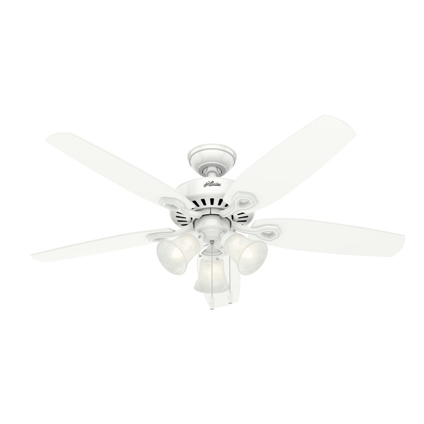 Hunter 52-inch Builder Plus White Ceiling Fan. Opens flyout.