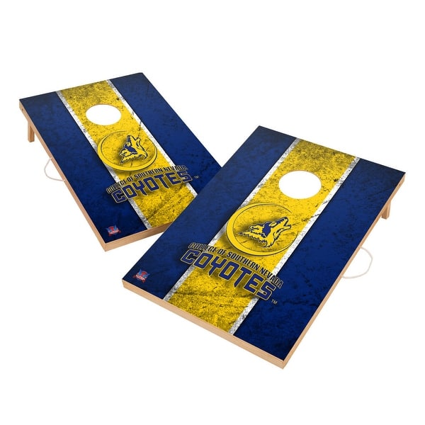 slide 2 of 5, Vintage Southern Nevada Coyotes Regulation 2x4 Cornhole Set