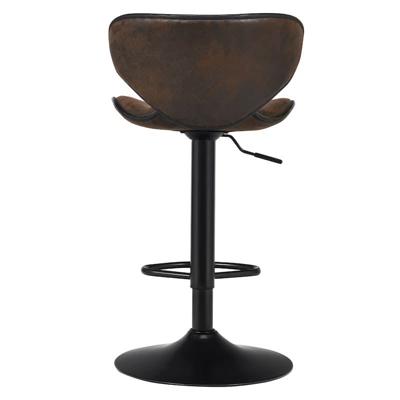 Costway Set of 4 Adjustable Bar Stools Swivel Bar Chairs Pub Kitchen