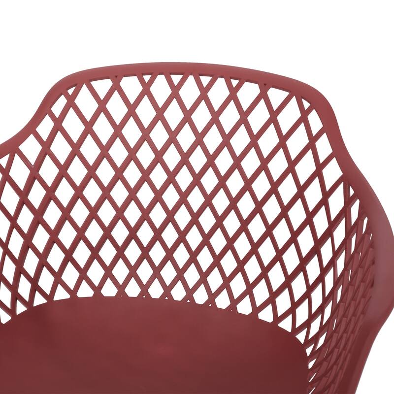 Poppy Outdoor Modern Dining Chair (Set of 2) by Christopher Knight Home