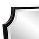 preview thumbnail 7 of 8, Allan Andrews Rectangular Wall Mirror with Scooped Stainless Steel Frame - 24"W x 36"H