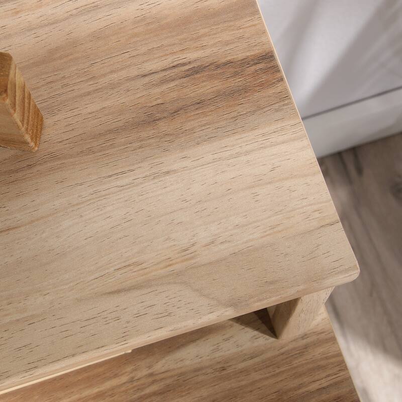 Wood Organizer Hutch with Bookcase, Brown - 30.35" W x 11.50" D x 5.94" H