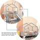 preview thumbnail 4 of 43, Twin Over Twin Bunk Bed with Roof, Slide & Ladder, Safe & Fun Design, Grey