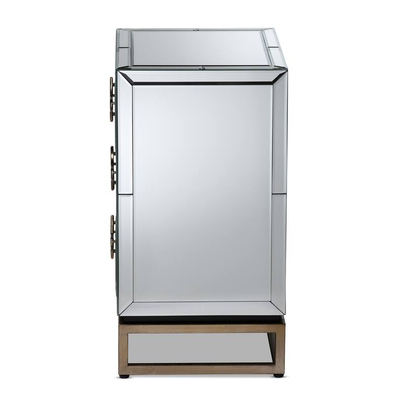 Gray Nightstand with Two Drawers and Smooth Gliding Rails - Classic Bedroom Storage Table