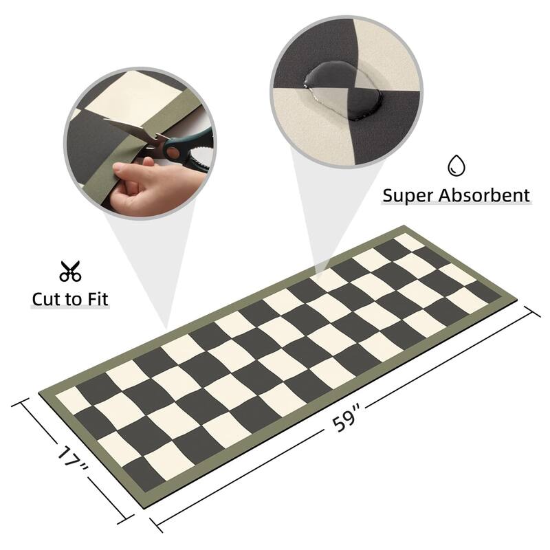 Bath Mat Rug-Thin Quick Dry