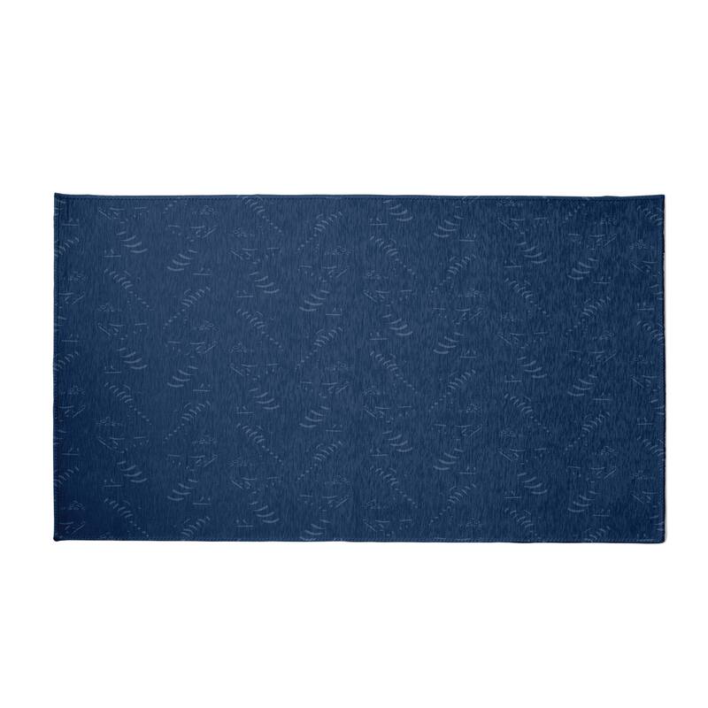 Muted Bongo Rug - 5' x 7' - Blue