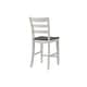 preview thumbnail 6 of 5, Monterey Solid Wood Counter Height Dining Chair (Set of 2), White Stain and Grey