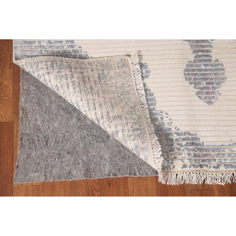 Contemporary / Abstract Accent Rug Handmade Wool Carpet - 3'11"x 5'8"
