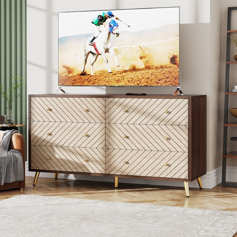 Wooden Storage Cabinet, Drawer Organizer Tower, Living Room Entryway Guest Room Accent Chest Dresser Storage Unit