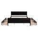 preview thumbnail 18 of 158, (Twin/Full/Queen)Curved Legs Design Platform Bed Frame with 4 Drawers