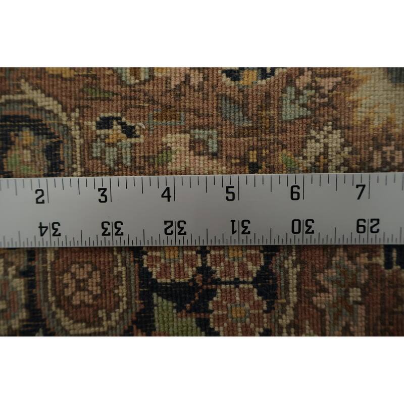 Hand Knotted Oriental 100% Wool Carpet Traditional Floral Beige & Ivories Qum Area Rug - 5' 9'' X 3' 2''