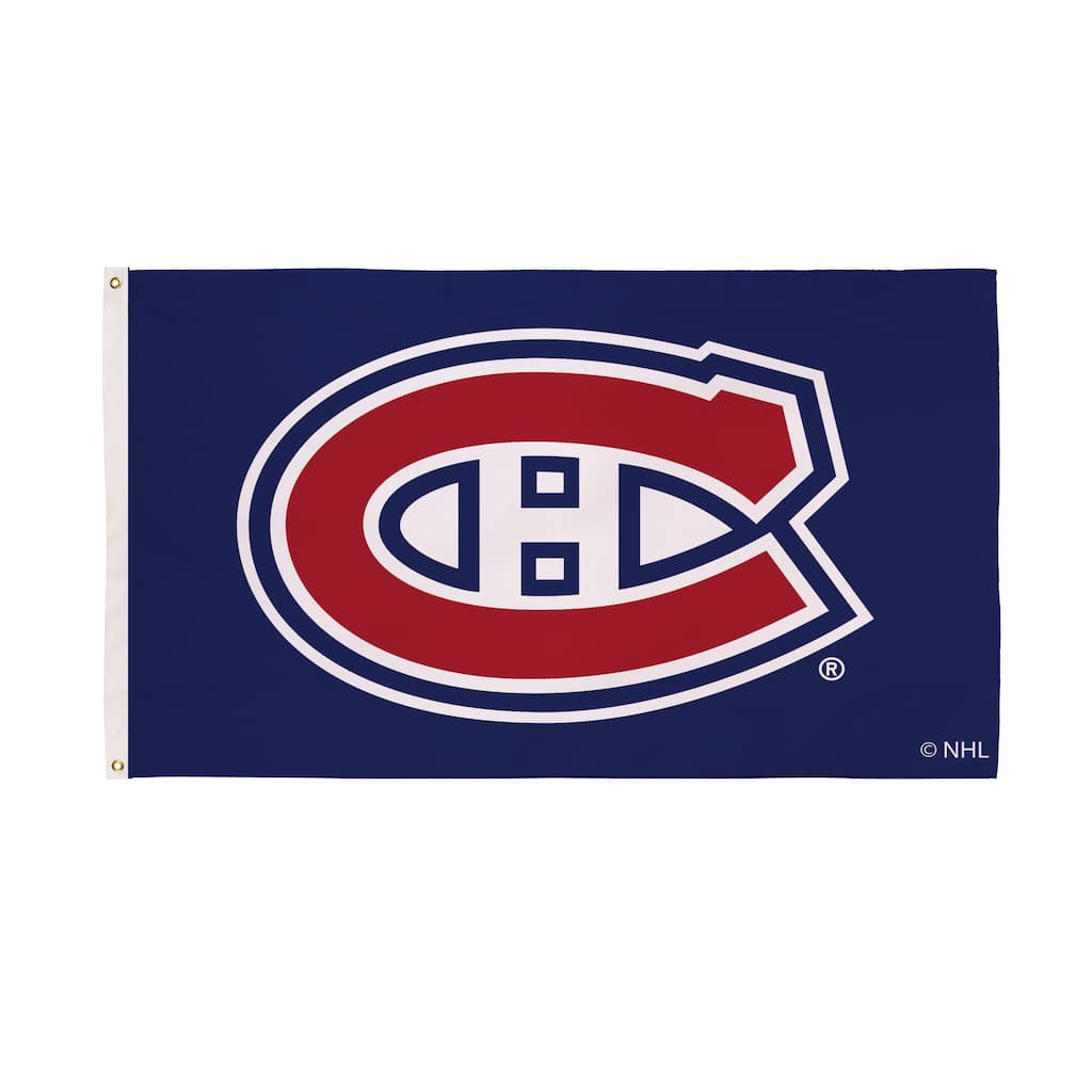 Montreal Canadiens Single Sided Flag w/ 2 Grommets, 3'x5'