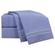 preview thumbnail 6 of 12, Clara Clark Bright Bed Sheet Set Steel Blue - Queen