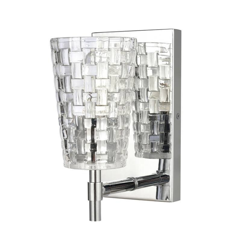 Lightweave 15-inch Wide 2-Light Vanity Light in Polished Nickel