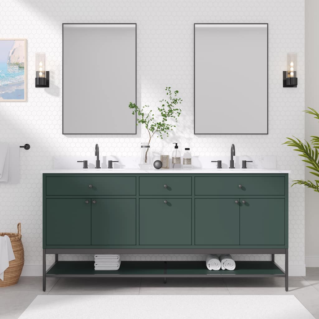 Avanity PAISLEY-VS72 Paisley 72" Free Standing Double Basin Vanity Set