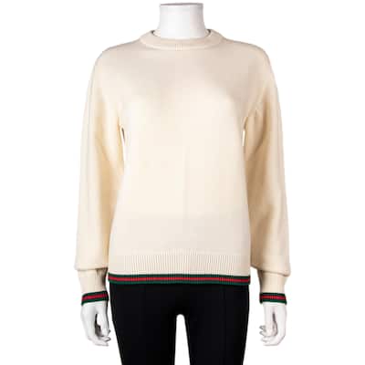 Gucci Wool and Cashmere Sweater with Web