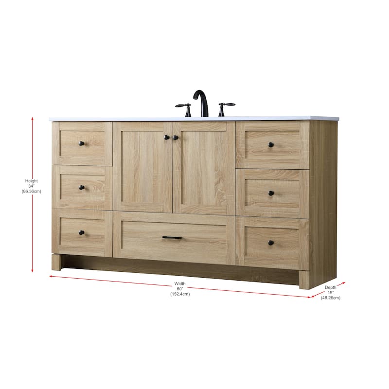 Fresco 48 - 60 Inch Single Bathroom Vanity