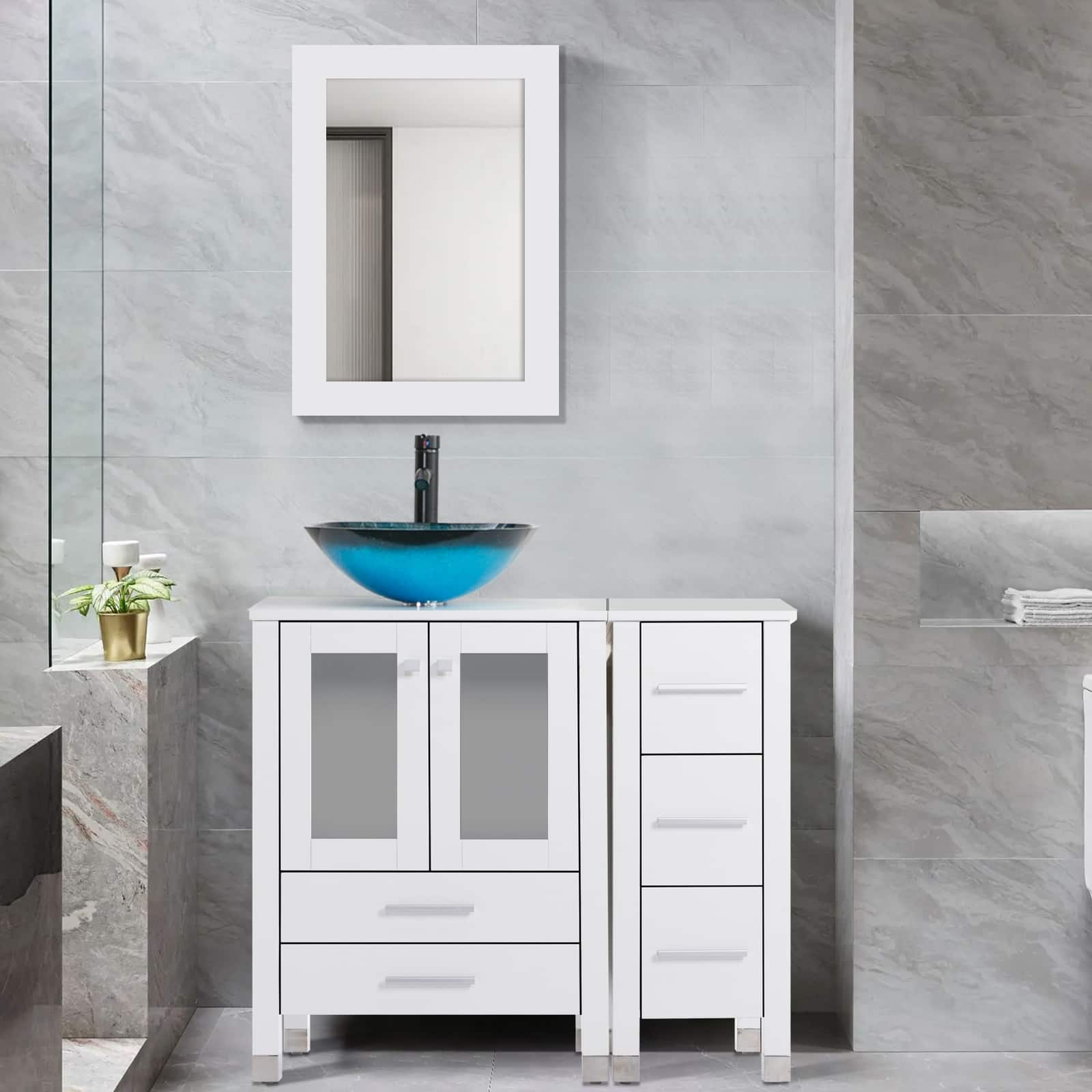 Option W-Glass turquoise sink