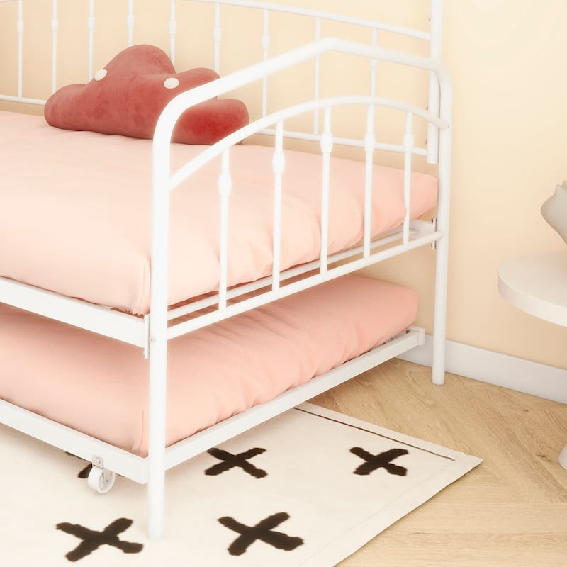 Daybed with twin trundle, Black