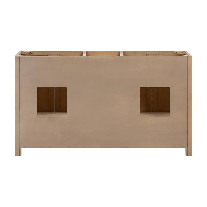 Avanity Modero 60 in. Double Vanity Only in Matte Black finish