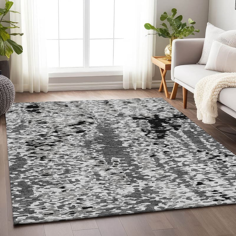 Premium Washable Super Soft Modern Casual Mayfield Rug - Gray - 9' x 12'