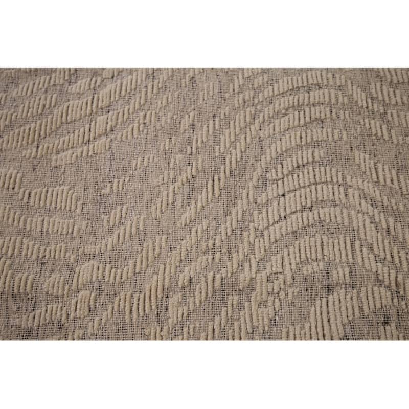 All-Over Moroccan Abstract Area Rug Handmade Wool Carpet - 7'11"x 10'4"