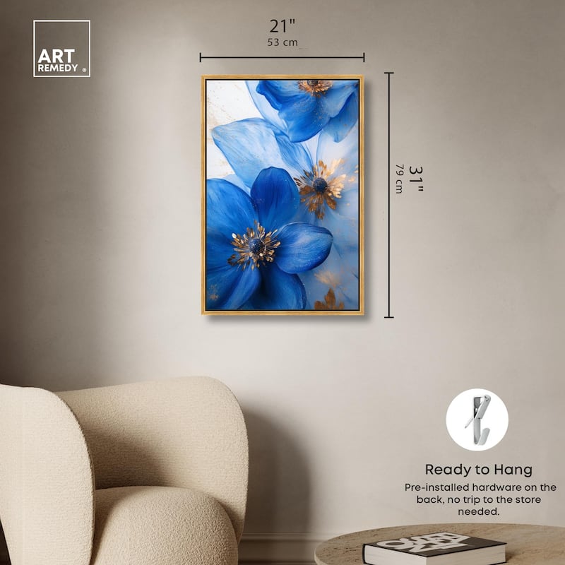 Twilight Teal Tint I Canvas by Art Remedy