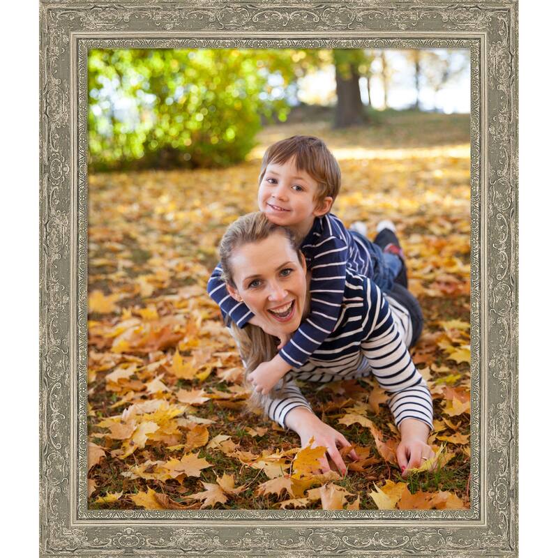 Filigree Picture Frame, Photo Frame - 20x24 - Filigree Silver