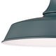 preview thumbnail 8 of 7, VAXCEL Dorado 1-Light Hunter Green and White Dusk to Dawn Sensor Farmhouse Outdoor Wall Sconce, Gooseneck Shade, Dark Sky