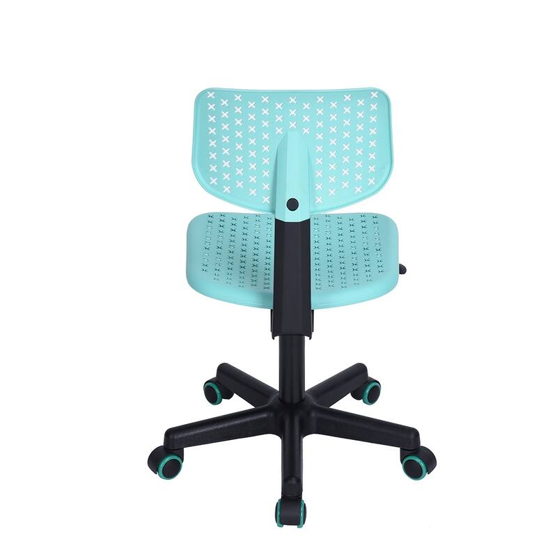HomyLin Plastic Adjustable Rolling Kids Study Desk Chair Armless