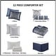 preview thumbnail 28 of 44, Madison Park Whitman 12 Piece Comforter Set with Cotton Bed Sheets