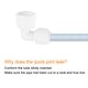 preview thumbnail 6 of 4, Pack of 10 Elbow & Straight 3/8" Female to 3/8" Tube OD Quick Tube Connector - 10 Pcs - 3/8" NPT