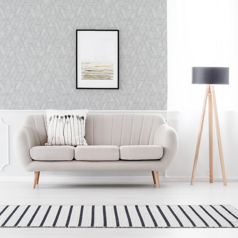 Superfresco Easy Ethnic Stitch Grey Wallpaper