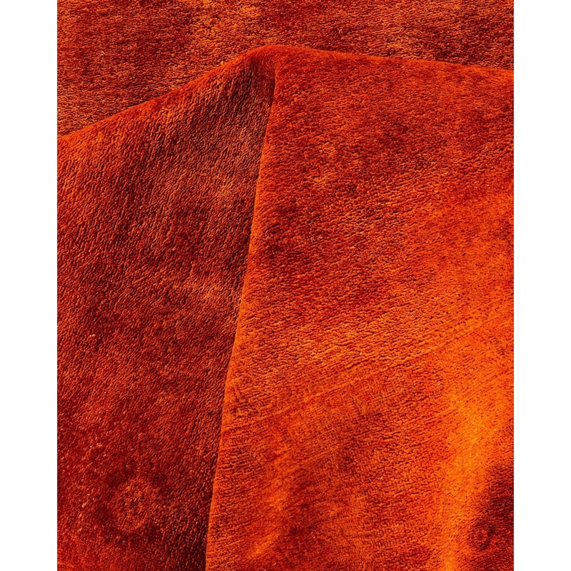 Vibrance, One-of-a-Kind Hand-Knotted Area Rug - Orange, 6' 1" x 8' 9" - 6' 1" x 8' 9"