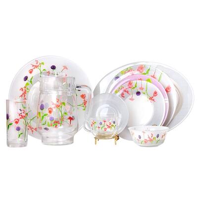 Luminarc Rosanna Glass Dinnerware Set of 46 for 6