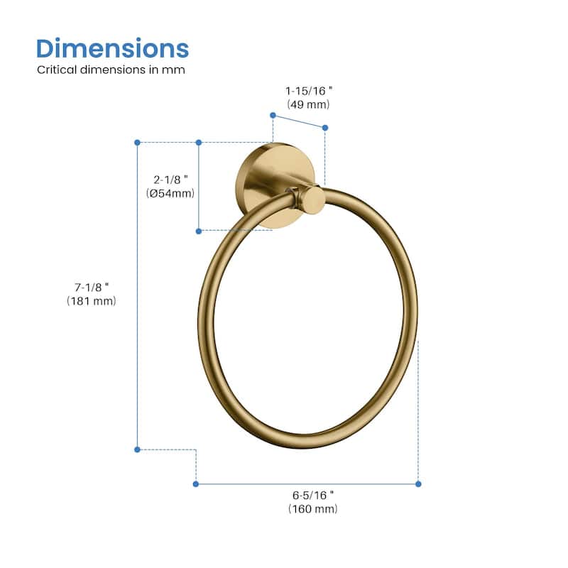 Circular Bathroom Towel Ring