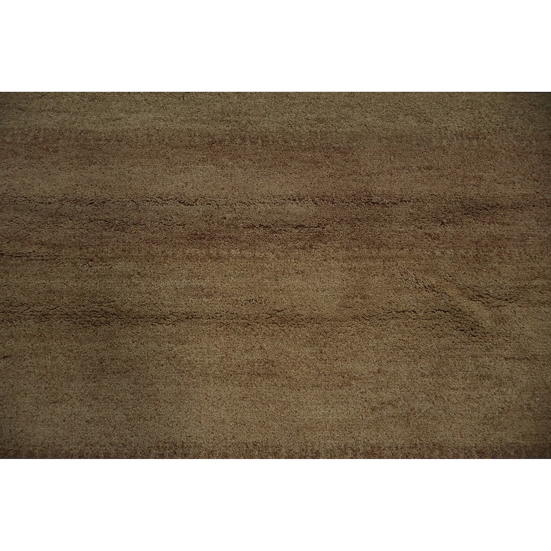 Hand Knotted Oriental 100% Wool Carpet Tribal Contemporary Beige & Ivories Gabbeh Area Rug - 6' 0'' X 4' 2''