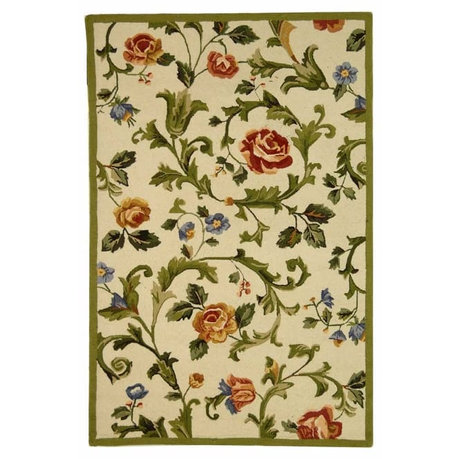 SAFAVIEH Handmade Chelsea Ageet French Country Floral Wool Rug