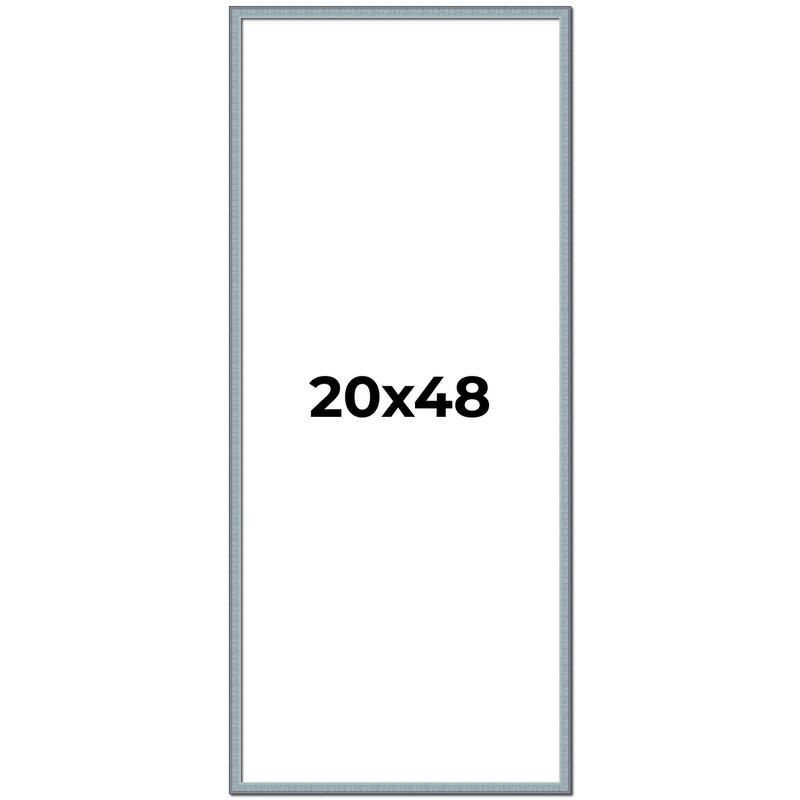 20x48 Frame Rustic Sky Blue Solid Wood Picture Frame | 0.75 Inch