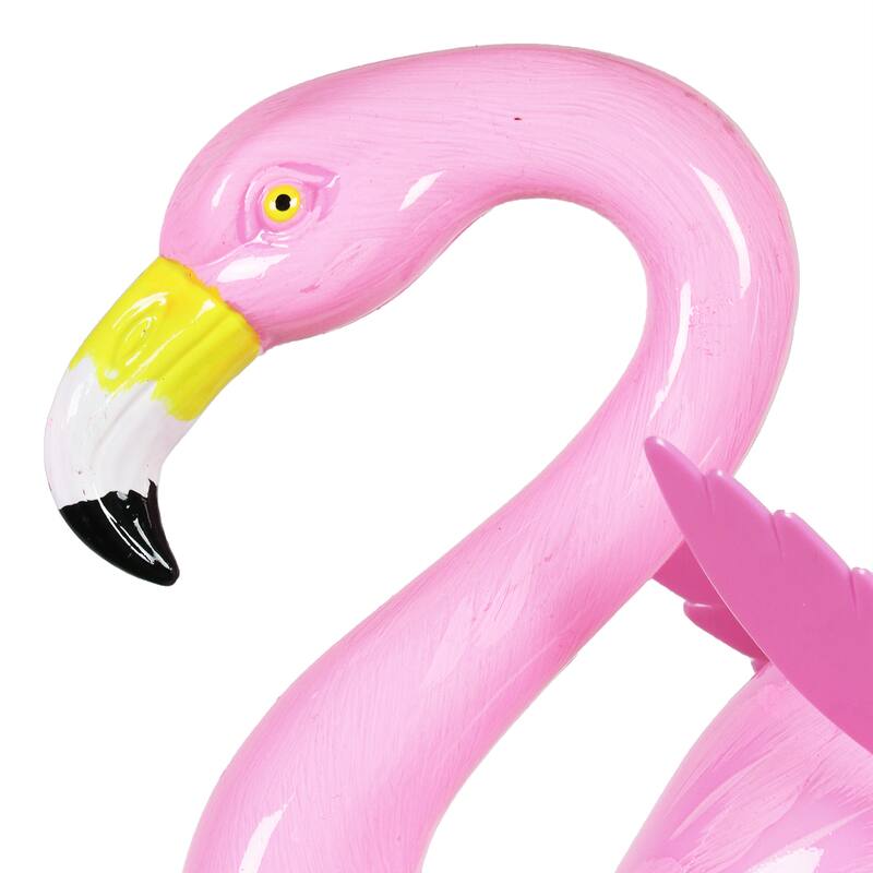 Exhart Large WindyWings Whirligig Pink Flamingo Spinning Wind Chime, 11 by 24 Inch