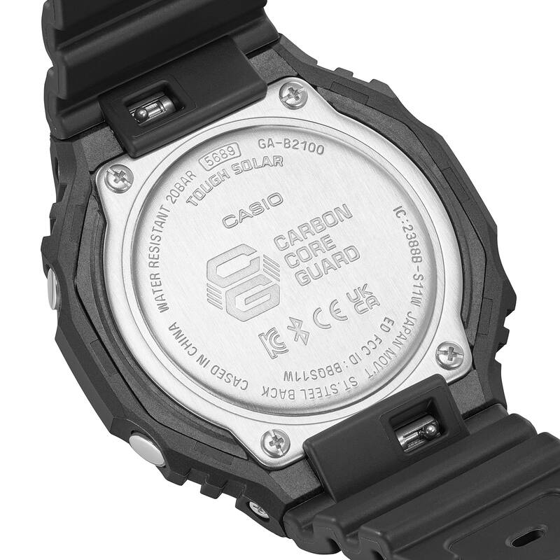 GA-B2100-1A1 Men's G-Shock Bluetooth Analog/Digital Watch, Black