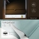 preview thumbnail 3 of 5, GoDear Design 99.99% Blackout Magnetic Roman Shades, No Drill Cordless Woven Fabric Blinds - 23", 37", 35", 46" W, Turquoise