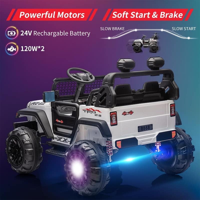 24V 9Ah Kids Ride On 2 Seaters Electric Car with Remote Control