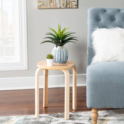 Porch & Den Munroe Natural Stool (Set of 4)