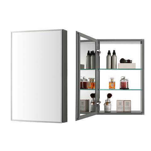 Frameless Aluminum Bathroom Mirror Medicine Cabinet
