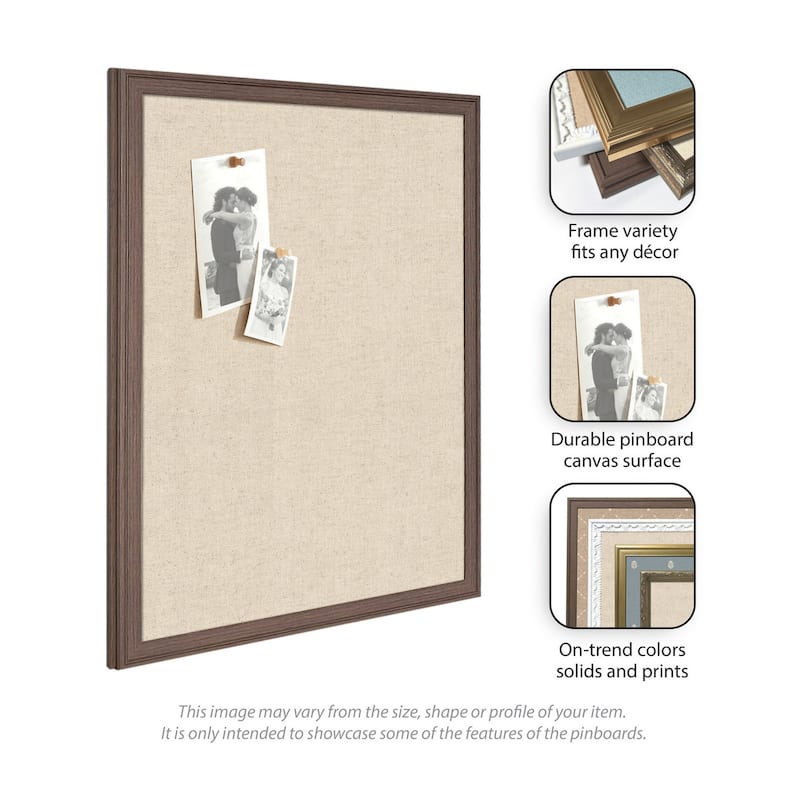 Kate and Laurel Pinboard Neutral Linen