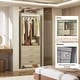 preview thumbnail 75 of 81, Cimly Closet System with Wood Drawers and Hanging Rods, Organizer Wardrobe for Walk-in and Reach-in Closet
