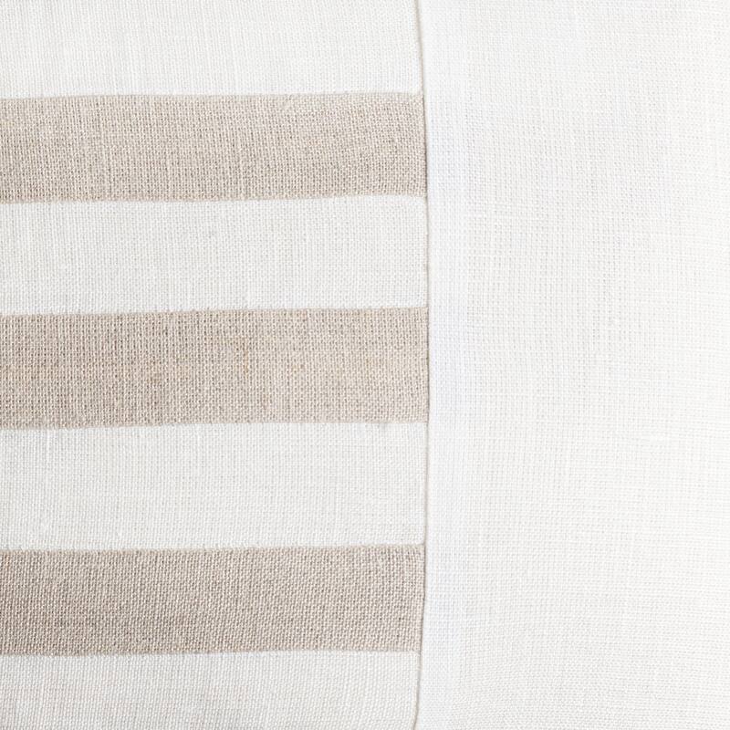 Coopor Half Striped Coastal Transitional Throw Pillow