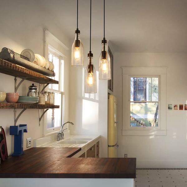 Shop Farmhouse 3 Lights Kitchen Island Lighting Pendant Chandelier