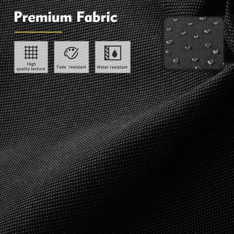 XIZZI Patio Wicker Ottoman with Cushion Outdoor Footrest